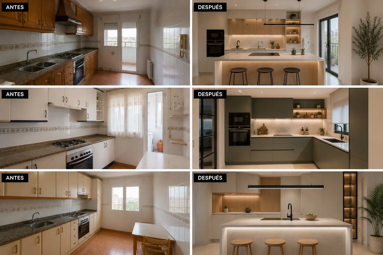 Reforma de cocina en Sagunto — antes y después real